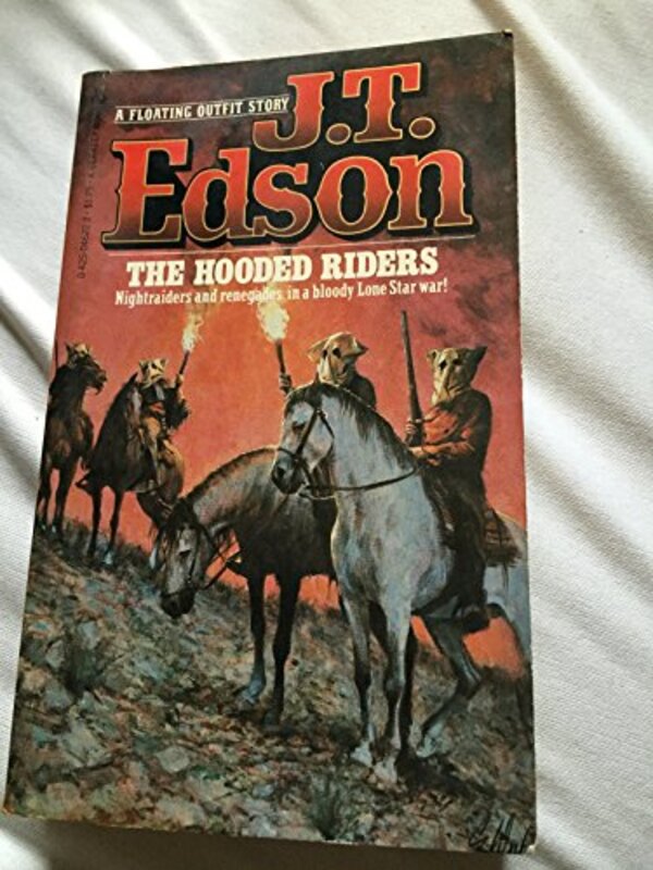 Book cover for "The Hooded Riders" by JT Edson