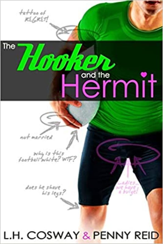 Book cover for "The Hooker and the Hermit" by Penny Reid