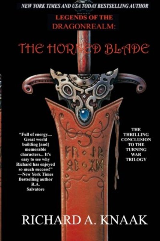 Book cover for "The Horned Blade" by Richard A Knaak