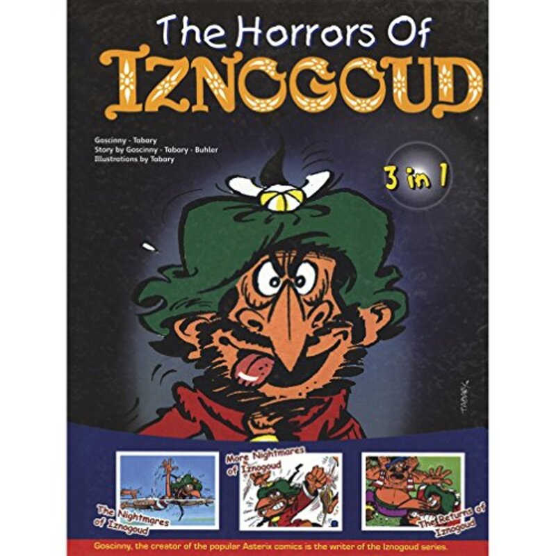 Book cover for "The Horrors of Iznogoud" by Goscinny