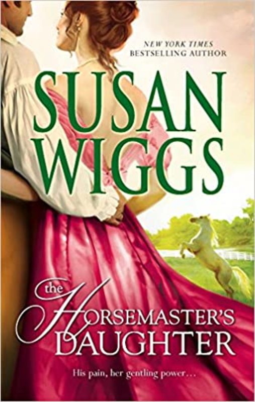 Book cover for "The Horsemaster's Daughter" by Susan Wiggs