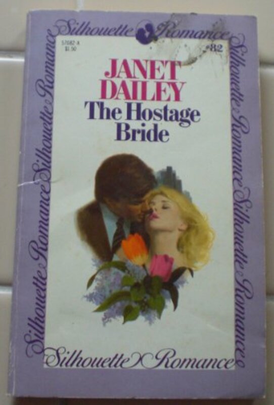 Book cover for "The Hostage Bride" by Janet Dailey