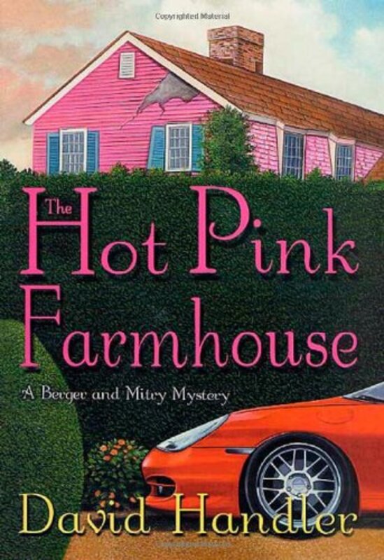 Book cover for "The Hot Pink Farmhouse" by David Handler