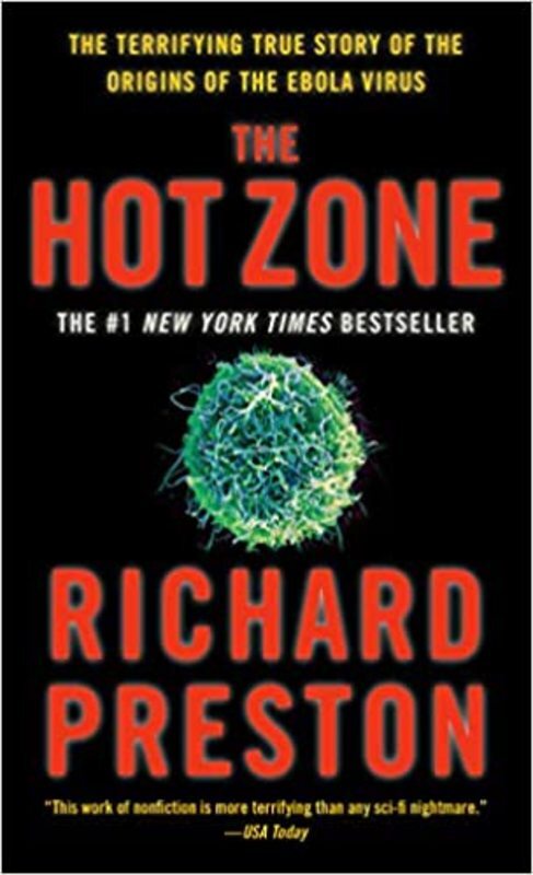 Book cover for "The Hot Zone" by Richard Preston