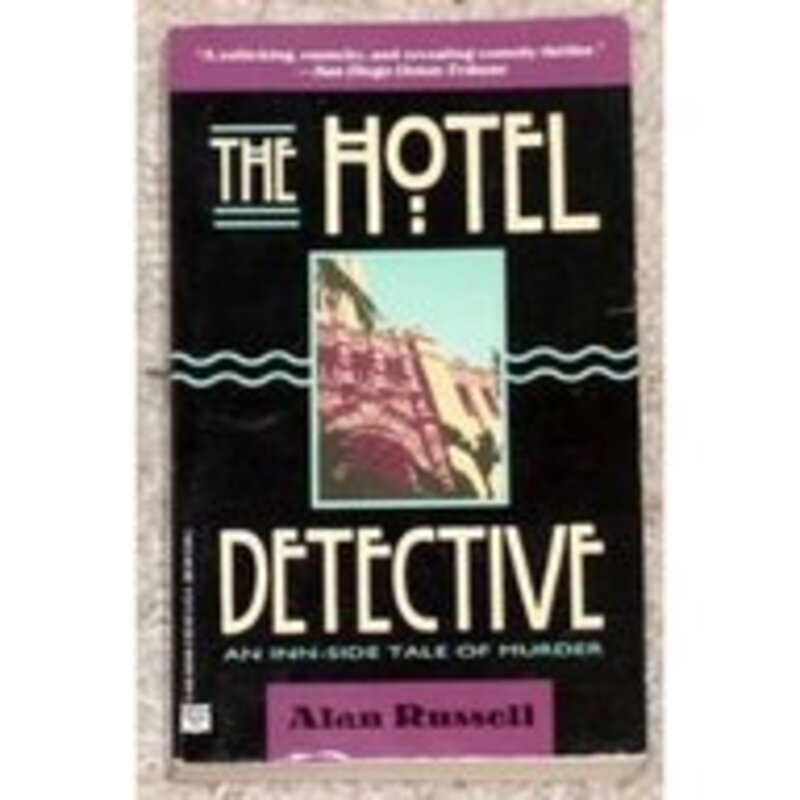 Book cover for "The Hotel Detective" by Alan Russell