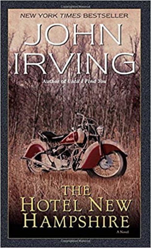 Book cover for "The Hotel New Hampshire" by John Irving