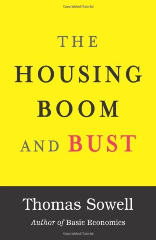 Book cover for "The Housing Boom and Bust" by Thomas Sowell