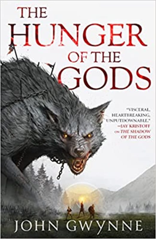 Book cover for "The Hunger of the Gods" by John Gwynne