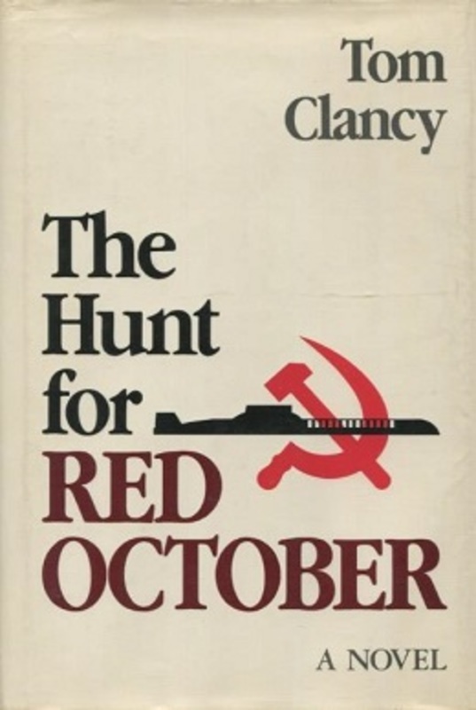 Book cover for "The Hunt for Red October" by Tom Clancy