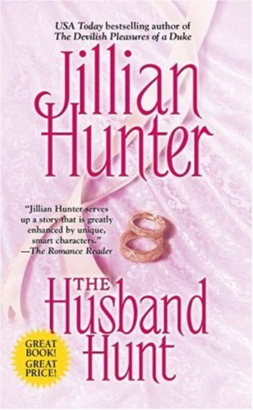 Book cover for "The Husband Hunt" by Jillian Hunter