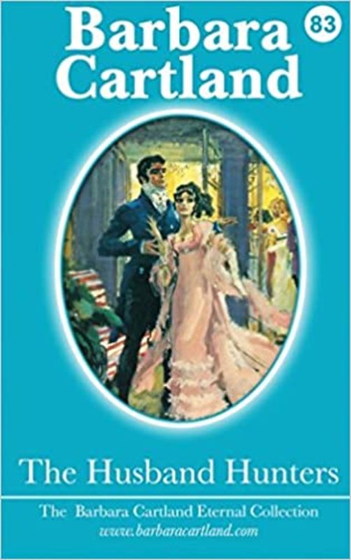 Book cover for "The Husband Hunters" by Barbara Cartland