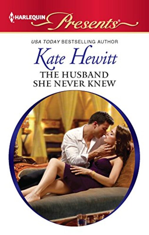 Book cover for "The Husband She Never Knew" by Kate Hewitt
