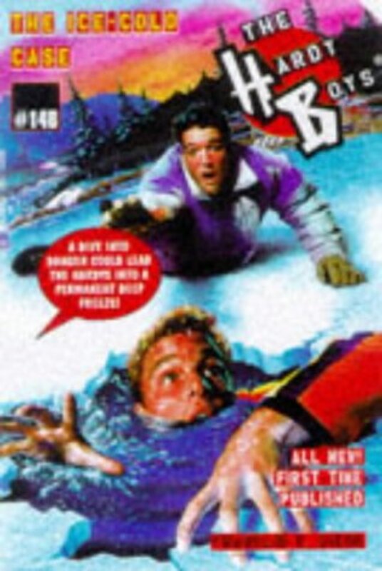 Book cover for "The Ice Cold Case" by Franklin W Dixon