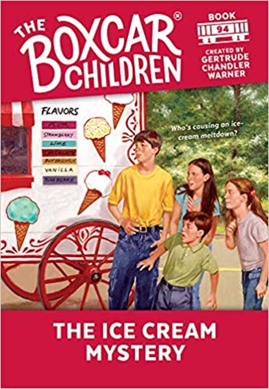 Book cover for "The Ice Cream Mystery" by Gertrude Chandler Warner