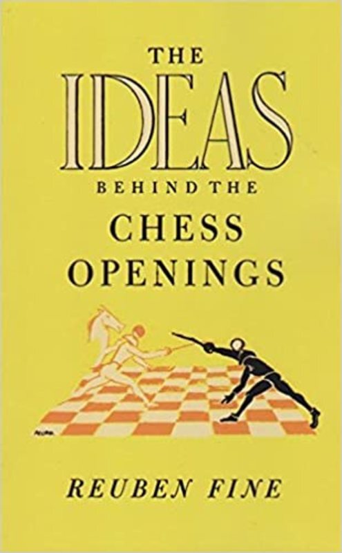 Book cover for "The Ideas Behind The Chess Openings" by Reuben Fine