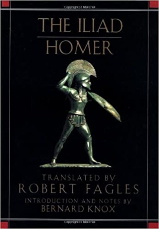 Book cover for "The Iliad" by Homer