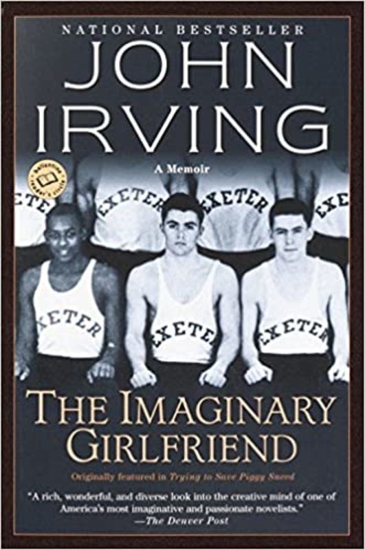 Book cover for "The Imaginary Girlfriend" by John Irving