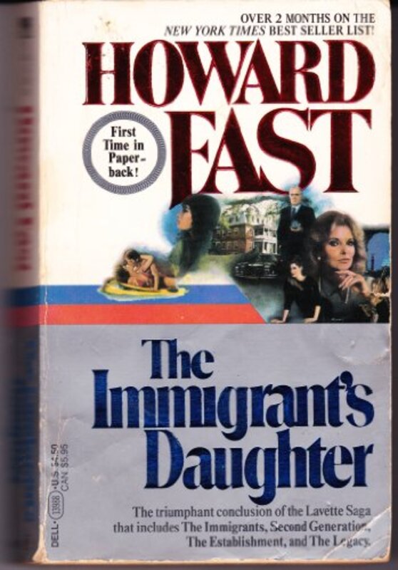 Book cover for "The Immigrant's Daughter" by Howard Fast