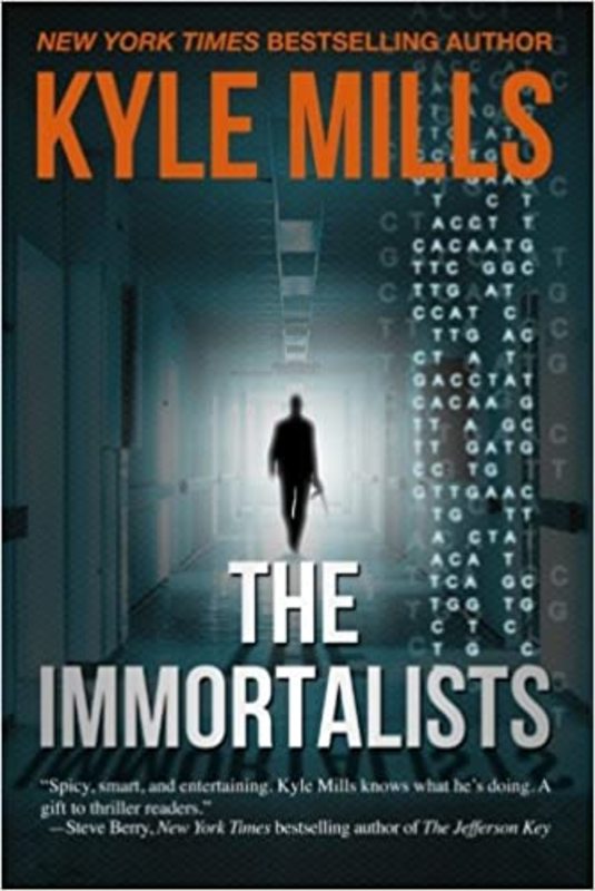 Book cover for "The Immortalists" by Kyle Mills