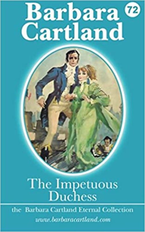 Book cover for "The Impetuous Duchess" by Barbara Cartland