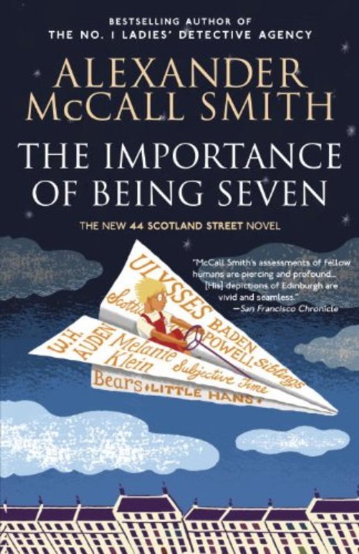 Book cover for "The Importance of Being Seven" by Alexander McCall Smith