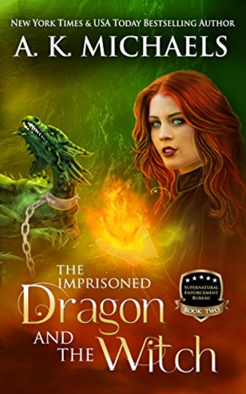 Book cover for "The Imprisoned Dragon and The Witch" by AK Michaels