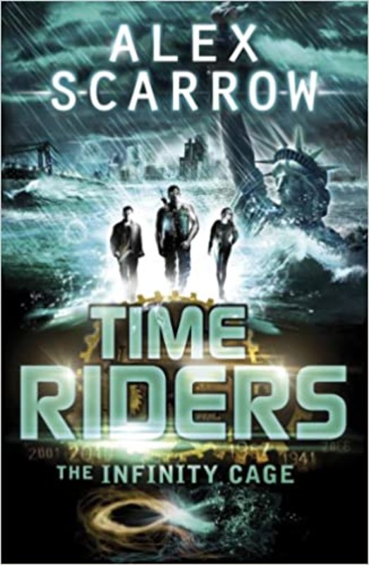 Book cover for "The Infinity Cage" by Alex Scarrow