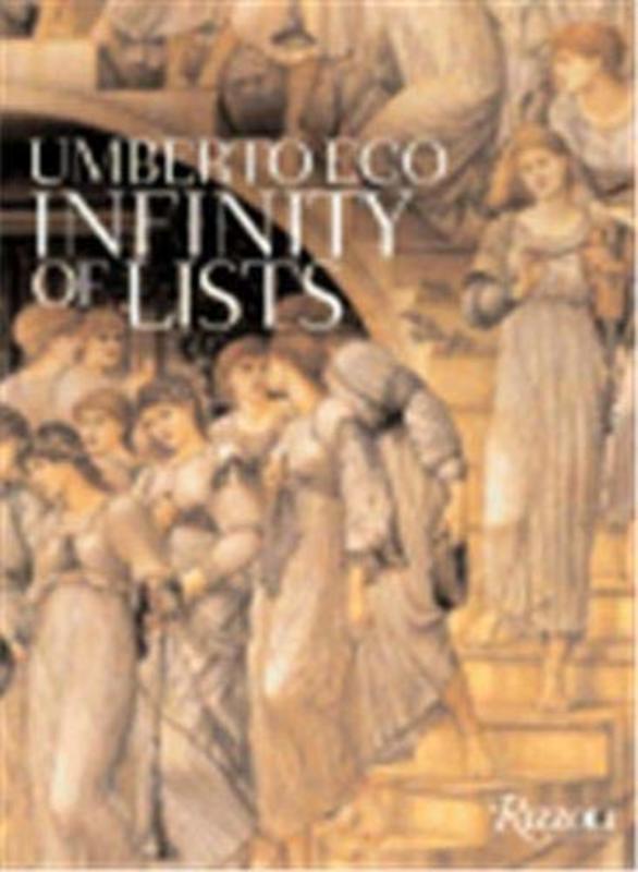 Book cover for "The Infinity of Lists" by Umberto Eco