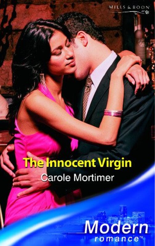 Book cover for "The Innocent Virgin" by Carole Mortimer