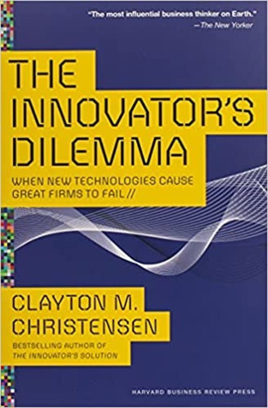 Book cover for "The Innovator's Dilemma" by Clayton M. Christensen