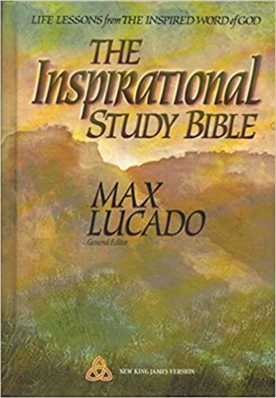 Book cover for "The Inspirational Study Bible" by Max Lucado