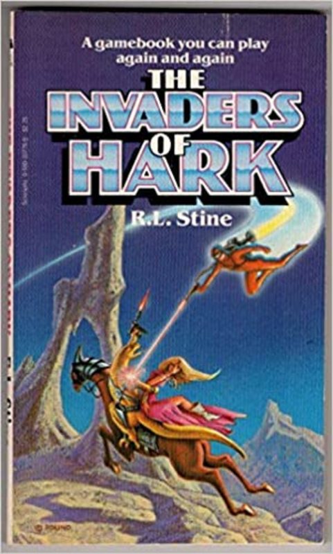 Book cover for "The Invaders of Hark" by R.L. Stine