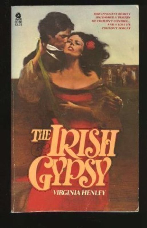 Book cover for "The Irish Gypsy" by Virginia Henley