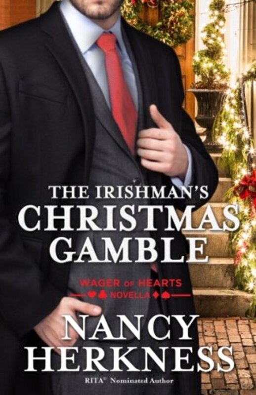 Book cover for "The Irishman's Christmas Gamble" by Nancy Herkness