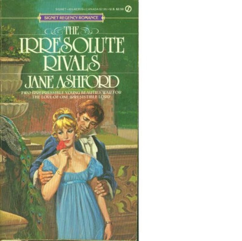 Book cover for "The Irresolute Rivals" by Jane Ashford