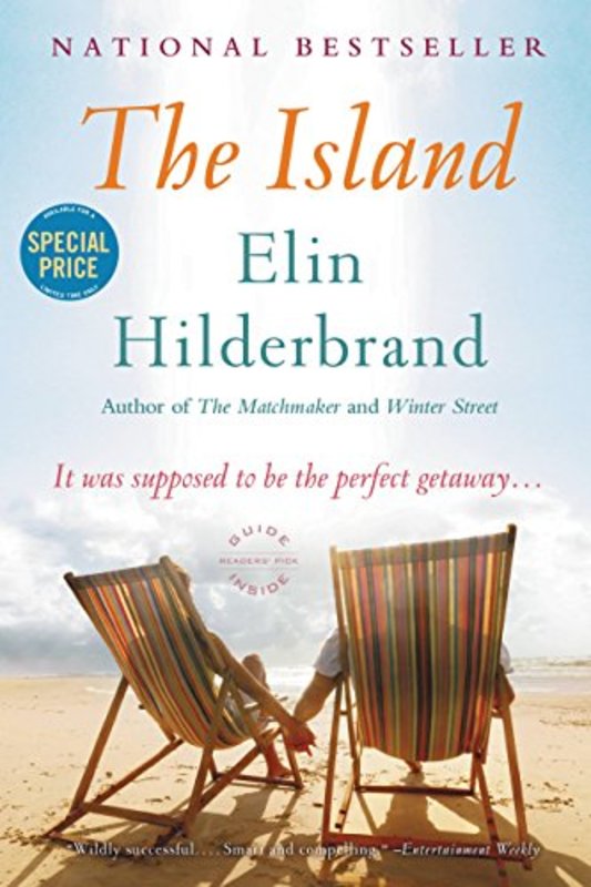 Book cover for "The Island" by Elin Hilderbrand
