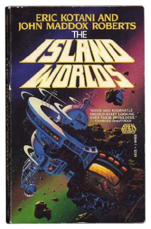 Book cover for "The Island Worlds" by John Maddox Roberts