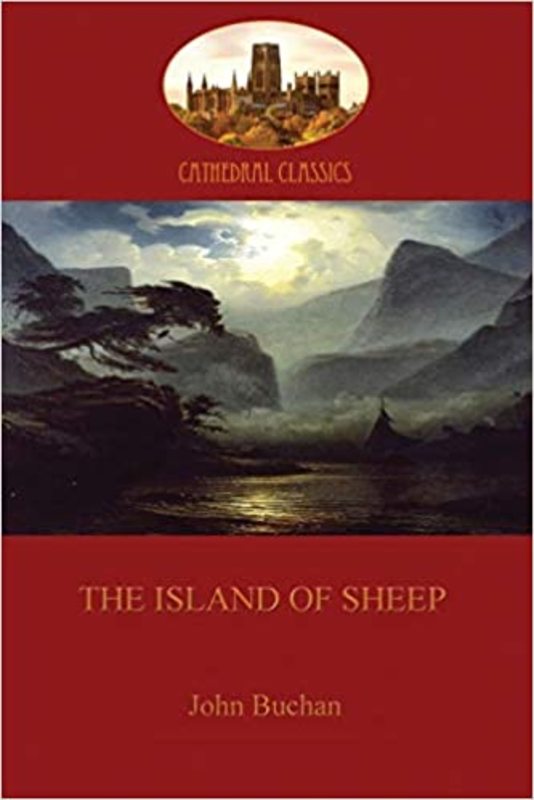 Book cover for "The Island of Sheep" by John Buchan