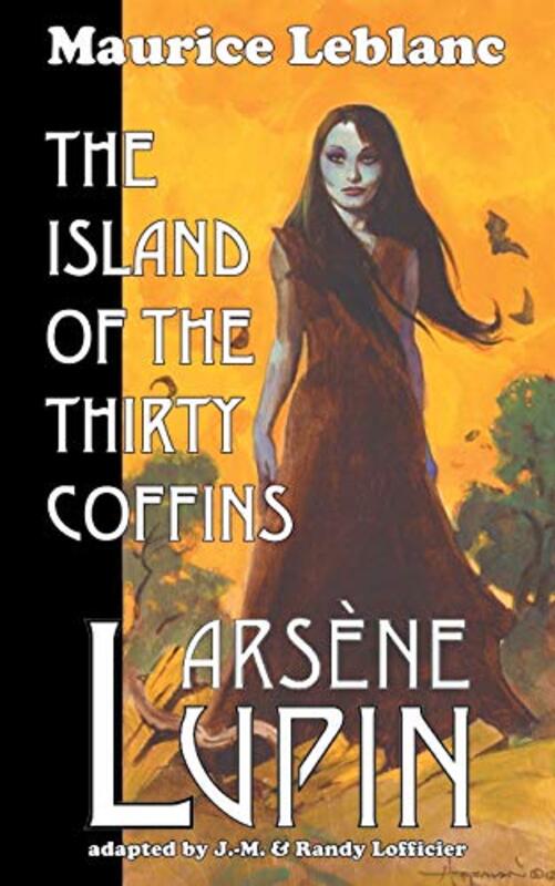Book cover for "The Island of the Thirty Coffins" by Maurice Leblanc