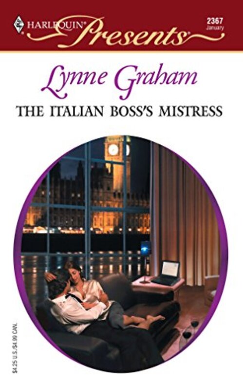 Book cover for "The Italian Boss's Mistress" by Lynne Graham