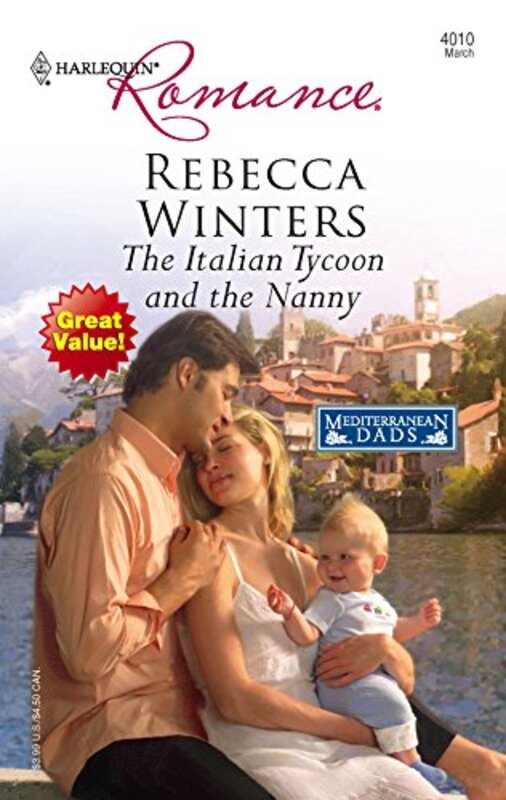 Book cover for "The Italian Tycoon and the Nanny" by Rebecca Winters