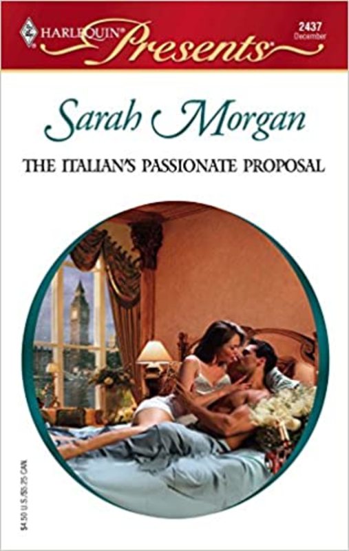 Book cover for "The Italian's Passionate Proposal" by Sarah Morgan