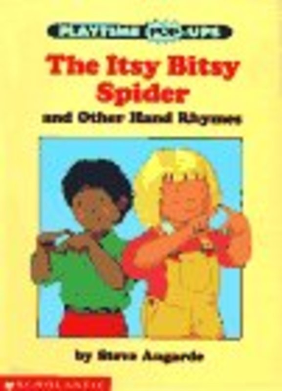 Book cover for "The Itsy Bitsy Spider and Other Hand Rhymes" by Steve Augarde