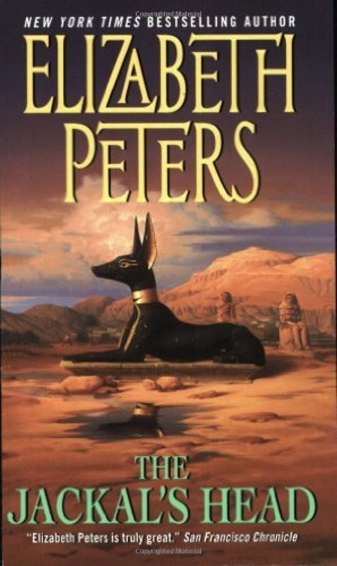 Book cover for "The Jackal's Head" by Elizabeth Peters