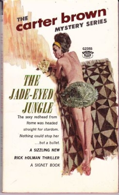 Book cover for "The Jade-Eyed Jungle" by Carter Brown