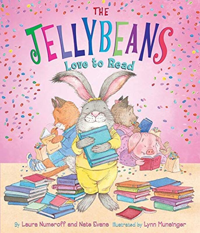 Book cover for "The Jellybeans Love to Read" by Laura Joffe Numeroff