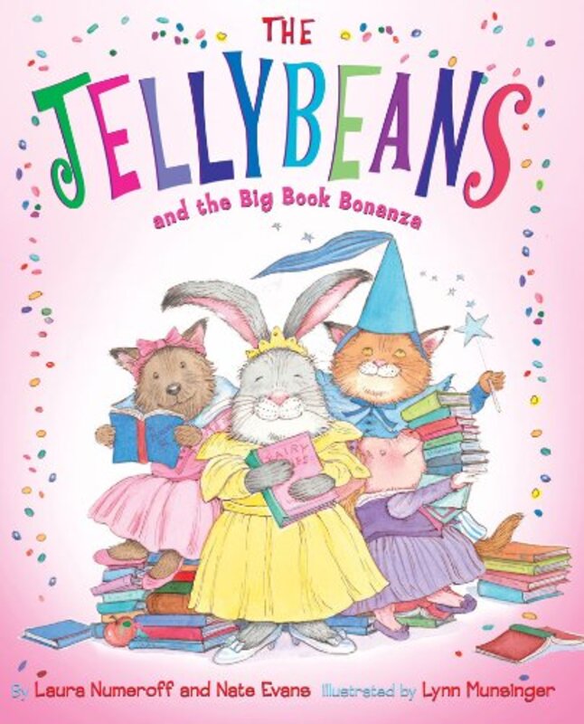 Book cover for "The Jellybeans and the Big Book Bonanza" by Laura Joffe Numeroff