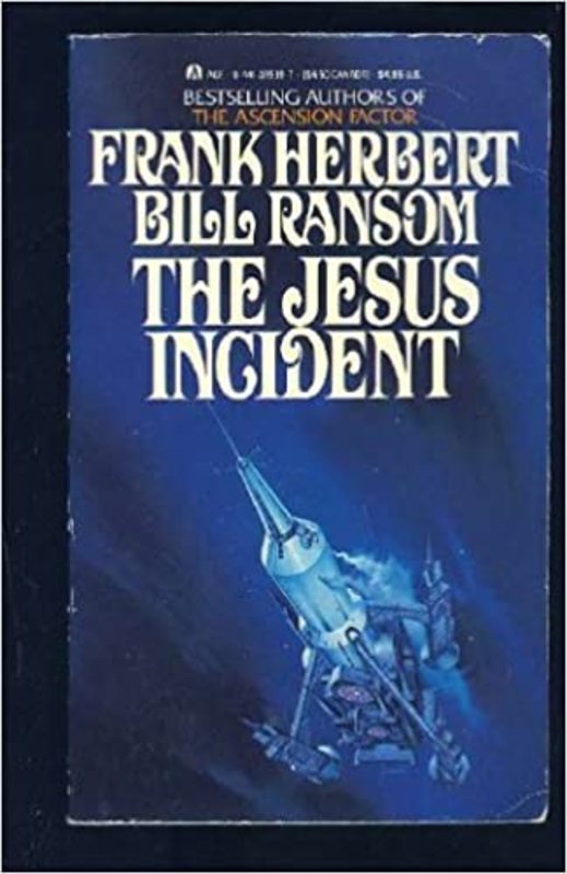 Book cover for "The Jesus Incident" by Frank Herbert
