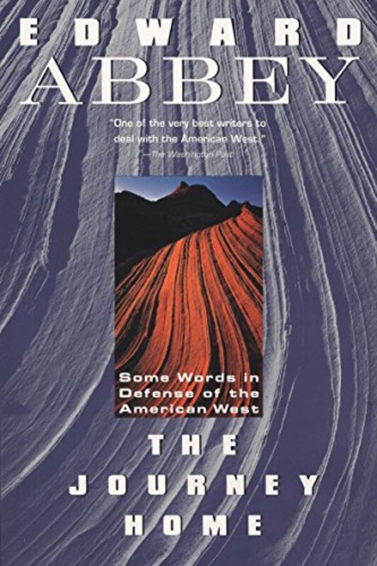 Book cover for "The Journey Home" by Edward Abbey