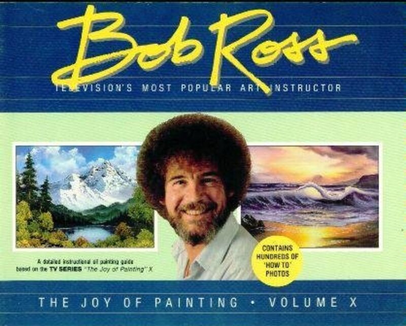 Book cover for "The Joy of Painting Volume 10" by Bob Ross